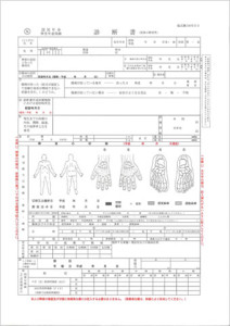 肢体の障害用　診断書